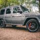 photo of mercedes benz g class parked on dirt road