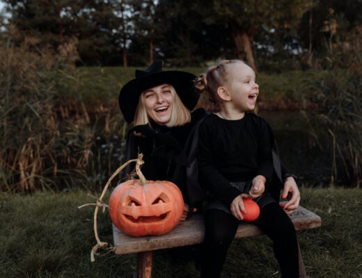 witch mom and daughter