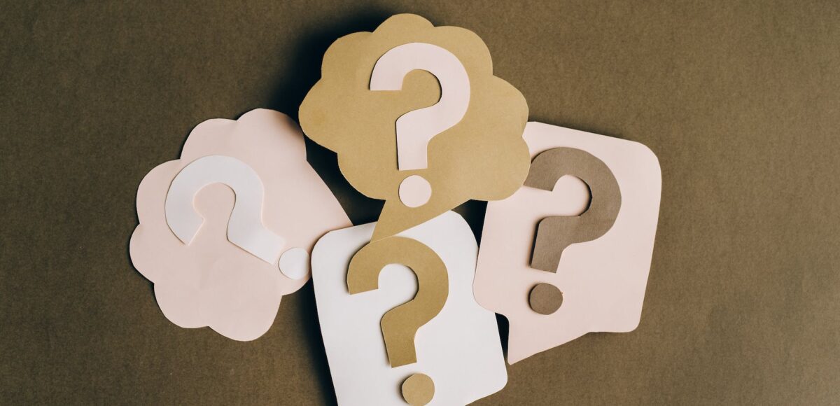 question marks on paper crafts